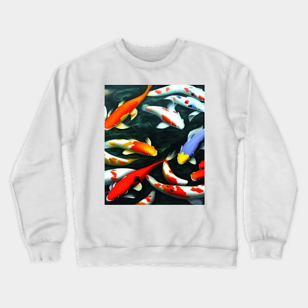 The Art of Koi Fish: A Visual Feast for Your Eyes 24 Crewneck Sweatshirt by Painthat